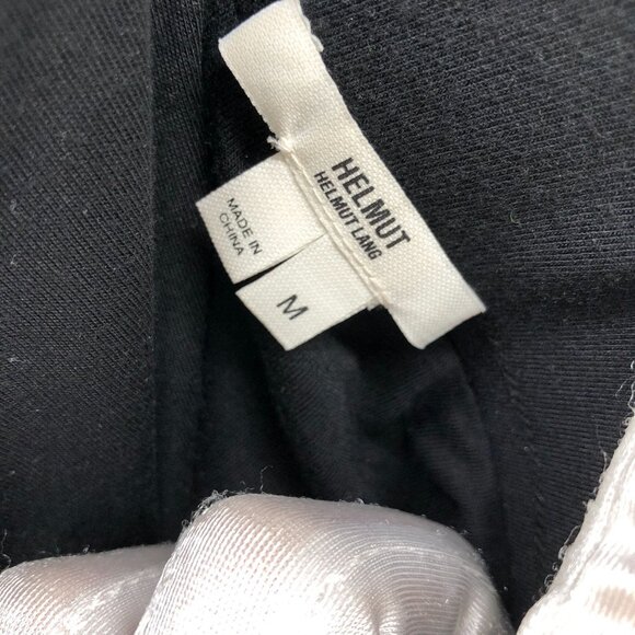 Helmut Lang Ruched Side Pull On Jersey Skirt Womens M Black Wool Modal Blend - Picture 9 of 11